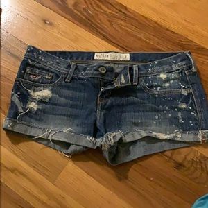 Hollister Distressed Size 3 Denim Jean Shorts